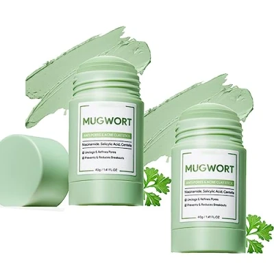 Imagen de Mugwort Clay Mask, Anti Pores &amp; Acne MugwAort Mask Stick, Stick (2 Pcs)