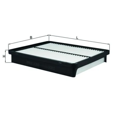 Imagen de MAHLE ORIGINAL LX 3540 Filtro de aire 42,6 228 278,3 Cartucho filtrante KIA: Optima / K5