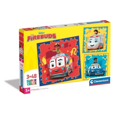 Imagen de Clementoni Disney Firebuds 3 Supercolor Puzzles Infantiles De 48 Piezas, para Niños 5 7 Años, Desarrolla La Concentraciòn Mentàl Y Logica, 25311, Multicolor