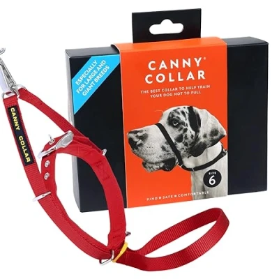 Imagen de Canny Collar Antitirones De Adiestramiento para Perros Evita Que Los Tiren La Correa, Seguro, Cómodo y Efectivo Tu Perro Rojo