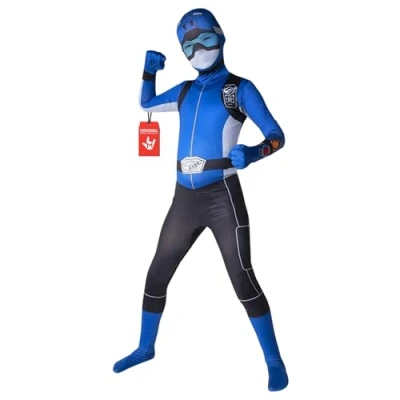 Imagen de Morph Disfraz Power Ranger Niño Azul, Niño, Ranger, Rangers Carnaval Talla M