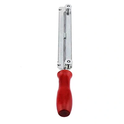 Imagen de Afilador de sierra cadena Afilado motosierra Sujeción la lima Kit con mango madera dura 4 / 4.8 5.5mm Herramienta medición profundidad cadena(4mm)