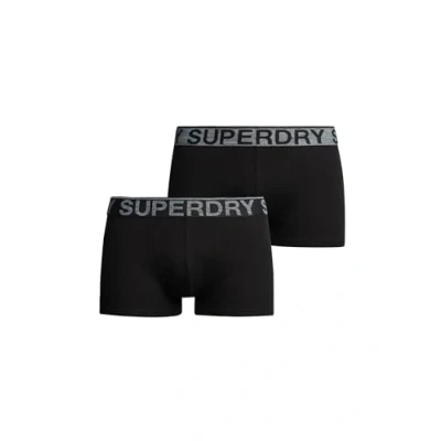 Imagen de Superdry Underpants Trunk Double Pack Black/Grey L Hombre