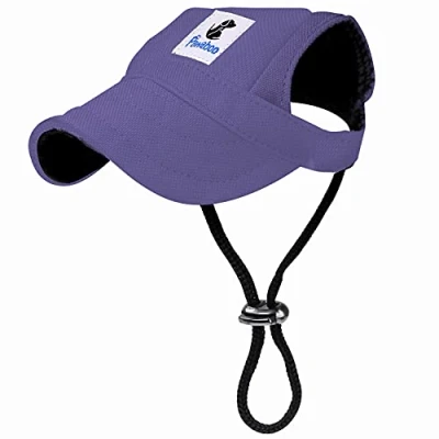 Imagen de Pawaboo Gorra de Béisbol del Perro Gato,Ajustable Deporte al Aire Libre Protección Sol Sombrero Tapa Visera, Talla M, Morado