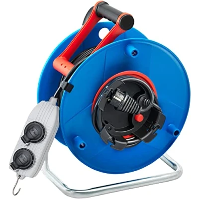 Imagen de Brennenstuhl 1139941 Enrollador de cable eléctrico estándar (SM4 RB, 40 m H05VV F, 3G1,5)