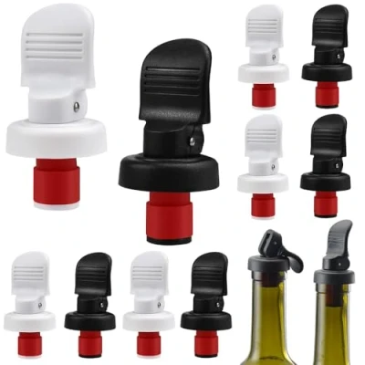 Imagen de NAROSEBE 10 Pcs Tapones de Botella Botellas Vino Tapón Vacío Bomba para Champán Sellador