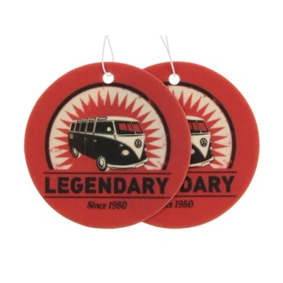Imagen de BRISA VW Collection Ambientador para automóvil Volkswagen T1 Camper Bus en formato individual (Legendario/Manzana Verde/Rojo/Conjunto de 2)