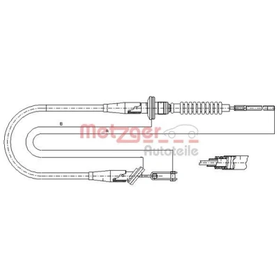 Imagen de METZGER 11.2535 Cable de Embrague COFLE OPEL: Agila A