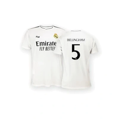 Imagen de Real Madrid Camiseta Primera Equipación Temporada 24/25, Bellingham, Niños 8 Años, Replica con Licencia Oficial