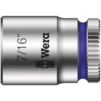 Imagen de WERA 05003521001 8790 HMA Zyklop Nuss 7/16&quot; Llave de vaso con arrastre 1/4&quot;