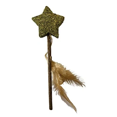 Imagen de Croci Euphoria Stick Catnip Star Juguete Comestible para Gatos con Hierba gatera, 12 cm