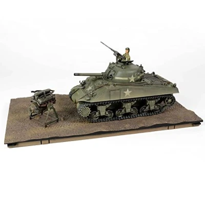 Imagen de Forces of Valor Waltersons MP 912131A Metal Orgulloso ejército de los Estados Unidos Sherman M4A3 Tanque Mediano Escala Fundido a presión Militar Coleccionable, Verde Oliva, Talla única