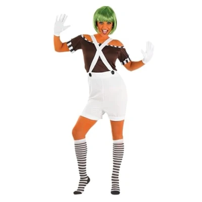 Imagen de Fun Shack Disfraz Trabajadora Fábrica Chocolate Mujer, Personaje Pelicula Despedida Soltera Mujer Carnaval Talla L