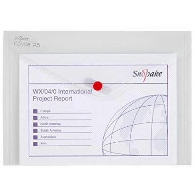 Imagen de Snopake Polyfile A5 Clear Carpeta (22 cm, 18 Transparente, 5 pieza(s))