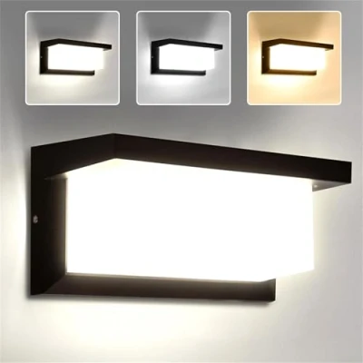 Imagen de CANMEIJIA Aplique Pared Exterior 18W Lámpara de LED Impermeable IP65 Luz Aluminio Iluminación 3000K 4000K 6500K Ideal para jardines, garajes, portales