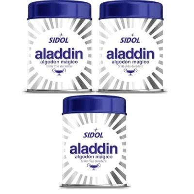 Imagen de Aladdin Algodón Limpia Metales, Plata y Otros Metales 75 g (Paquete de 3)