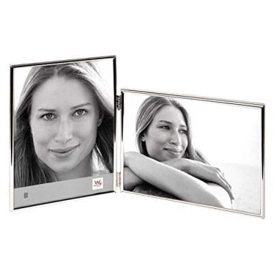 Imagen de Walther Design WD115S Chloe, marco doble (retrato y paisaje) 2 x 10 15 cm paisaje), Plateado