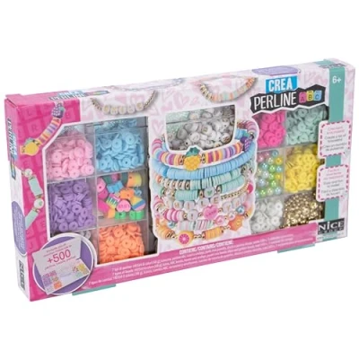 Imagen de Nice Group Pop Set CREA Pulseras Formas 500 pzas, Multicolor, (Nice SRL 87042)