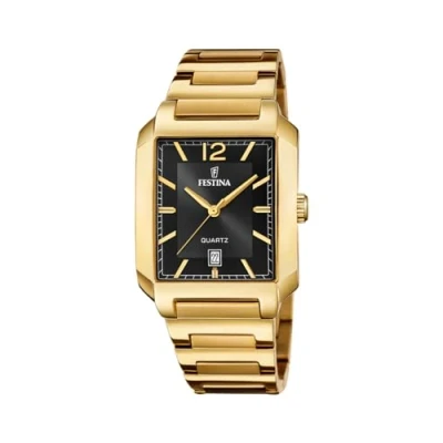 Imagen de Festina Reloj Hombre F20678/4 On The Square Caja de Acero Inoxidable 316l Dorado Correa