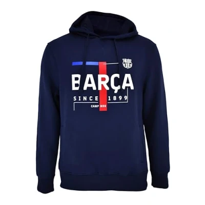 Imagen de FC Barcelona Sudadera con capucha Oficial Text Barça, Unisex Adulto, L