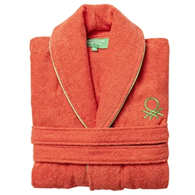 Imagen de UNITED COLORS OF BENETTON. Albornoz Unisex hombre o mujer 360gsm 100% algodón, Anaranjado