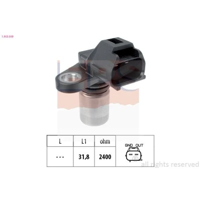 Imagen de EPS 1.953.509 Sensor de Cigueñal Made in Italy OE Equivalent TOYOTA: Land Cruiser Prado 120, 90