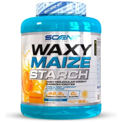 Imagen de Waxy Maize Starch 8,8 lbs (4 kg) amilopectina de maiz Carbohidratos complejos a base maíz (amylopectin) (Naranja)