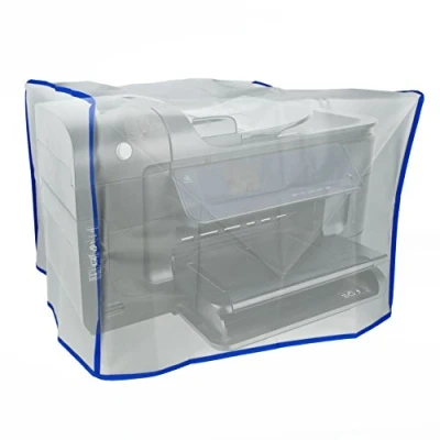 Imagen de PRIMEMATIK AC10 VCES Funda Protectora de Polvo Cubierta para Impresora láser Universal (365 x 305 260 mm), Color translucido