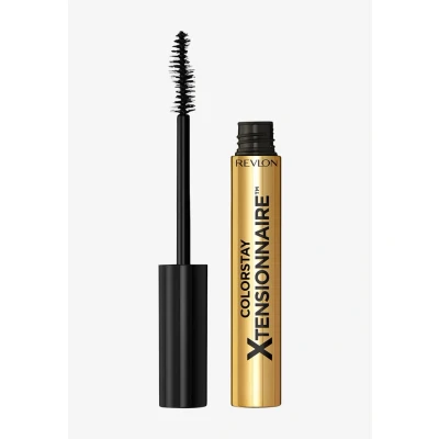 Imagen de Revlon ColorStay Xtensionnaire máscara alargadora, 2 en 1 sérum y de pestañas con cepillo cónico para veces más largas Pro Vitamina B5 a prueba manchas NWP Blackest Black 201