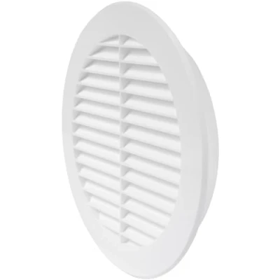 Imagen de Repa Market cubierta de ventilación plástico blanco 6 pulgadas con brida, Soffit, rejilla aire, rejilla, malla protectora pantalla y