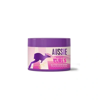 Imagen de Aussie Mascarilla Bouncy Curls Cabello Rizado Aceites De Jojoba, Nuez Macadamia Y Coco