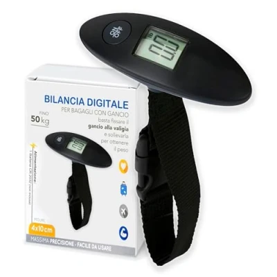 Imagen de IPEA Báscula digital pesa maleta, bolsos, equipaje de viaje Carga máxima 40 kg con pantalla para medir el peso las maletas antes del check in en aeropuerto Portátil
