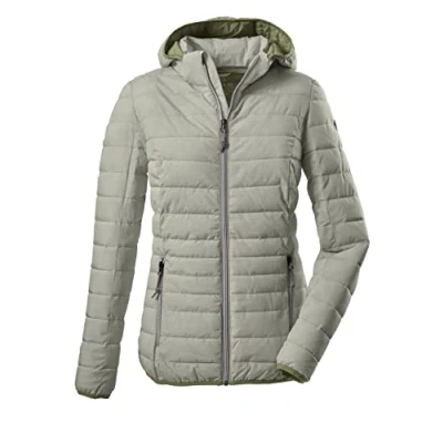 Imagen de G.I.G.A. DX Women&#039;s Chaqueta informal y funcional con estilo plumífero capucha cremallera Uyaka Stripe, pistachio, 34, 34313 000