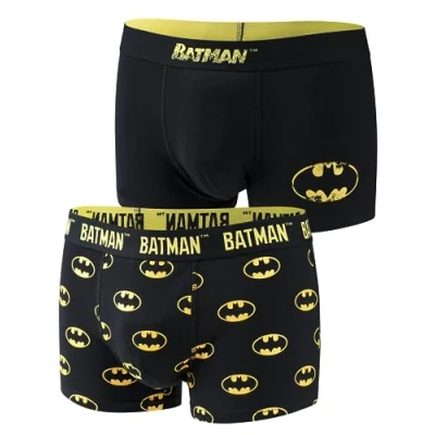 Imagen de DC Comics The Batman Calzoncillos Hombre Boxer Algodon Boxers Regalos Originales M 2 Piezas