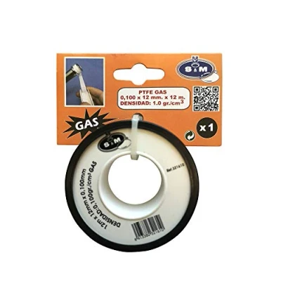 Imagen de S&amp;M 321610 Teflon fontanería alta densidad gas resiste hasta 250, blanco