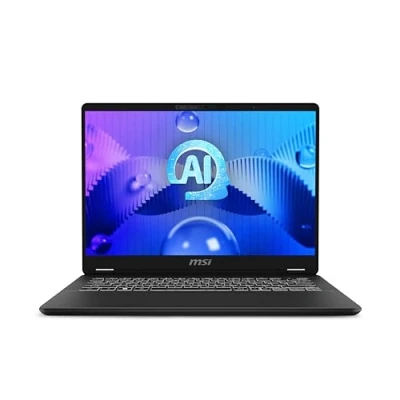 Imagen de MSI Prestige 14 AI Studio C1VEG 016ES Ordenador portátil 14&quot; 2.8K (Intel Core Ultra 7 155H, RAM 16GB, 1TB SSD, Windows 11 Home) Stellar Gray Teclado QWERTY español