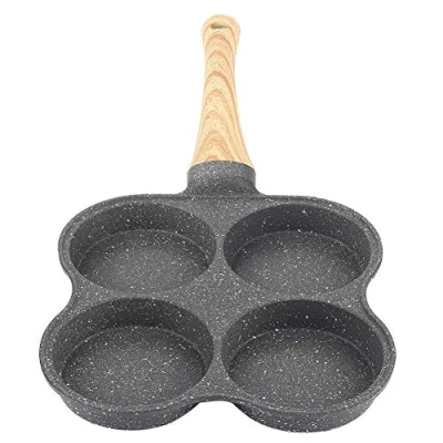 Imagen de 4 en 1 Sarten Antiadherente Aluminio para Tortillas, Sartén Bistec Frito con Agujeros, Frigideira Panquecas, huevos, cocina de gas y inducción