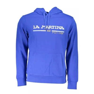 Imagen de La Martina Suéter de algodón azul para hombre, Azul, Large