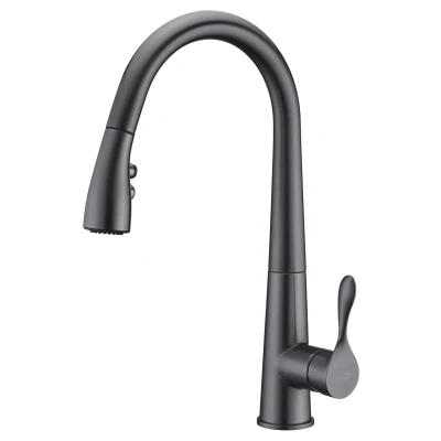 Imagen de Blue Water Grafit (Gun Metal) Grifo de cocina, color antracita