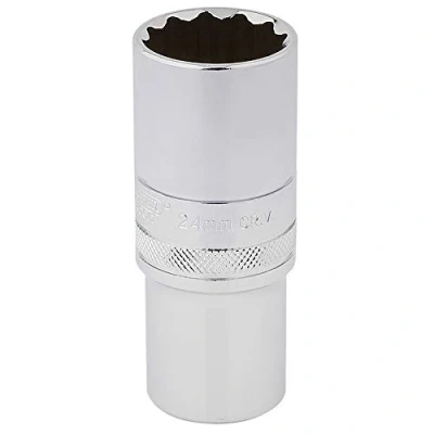 Imagen de Draper HT MM/B Hi Torq 12 Punto Profundo Socket, azul, para muesca cuadrada de 1/2, 24 mm)