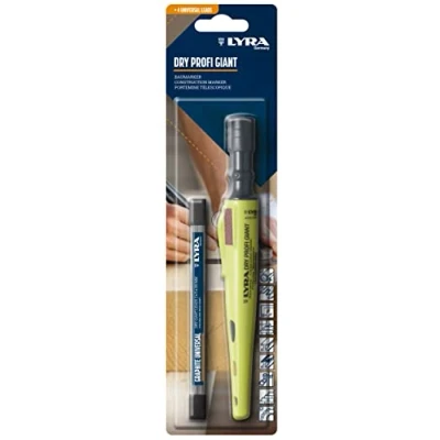 Imagen de LYRA L4478001 DRY PROFI GIANT Rotulador para árbol (incluye papel de punta y clip, 4 minas grafito universales todas las superficies en blíster)
