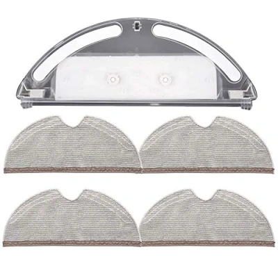 Imagen de Depósito de agua con 4 trapeadores cobertura completa para aspiradora Xiaomi Roborock S5 S50 S51 S55 S6