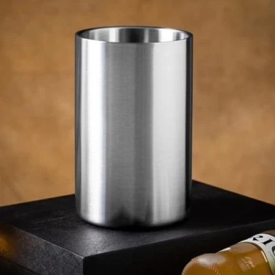 Imagen de Zoegneer Refrigerador del cubo de hielo Champagne acero inoxidable la Doble pared para cerveza