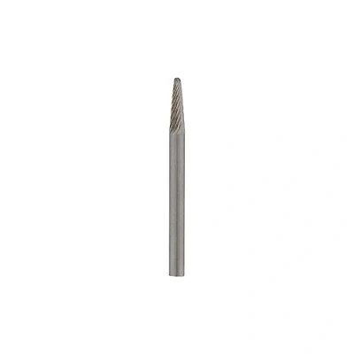 Imagen de Dremel 9910 Fresa de carburo tungsteno con punta cono 3.2 mm, accesorio cuadrada para herramienta rotativa grabar, tallar en metal, carbono, aluminio