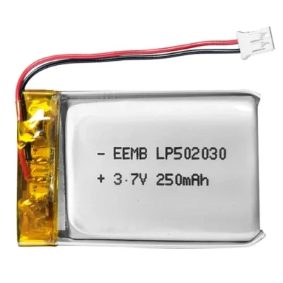 Imagen de EEMB Lithium Polymer batería 3.7V 250mAh 502030 Paquete de Recargable Lipo con Conector JST para VXI Blue Parrott: confirme la polaridad del Dispositivo y Antes Comprar