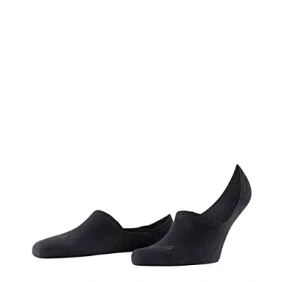 Imagen de FALKE Invisible Step High Cut M IN algodón invisibles unicolor 1 par, Calcetines pinkies Hombre, Negro (Black 3000), 39 42