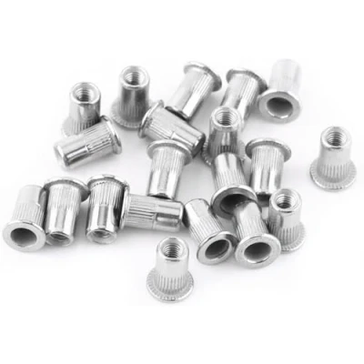 Imagen de tuerca de remache cabeza plana, rosca métrica, M3, M4, M5, M6, M8, tornillo acero inoxidable (M5)