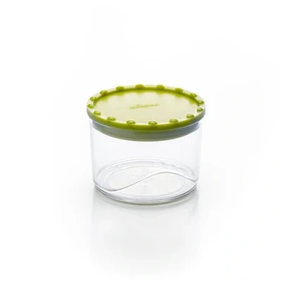 Imagen de Ecoplast, Contenedor pequeño para mantener al máximo todos los alimentos, cierre hermético Aroma, sobreponibles uno con otro, ahorra espacio, color verde oscuro, capacidad 0,4 l