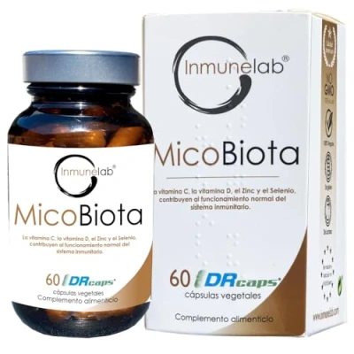 Imagen de Micobiota 60 cápsulas. Complemento alimenticio a base de plantas, probióticos, vitaminas, minerales y leucina. Hongos medicinales