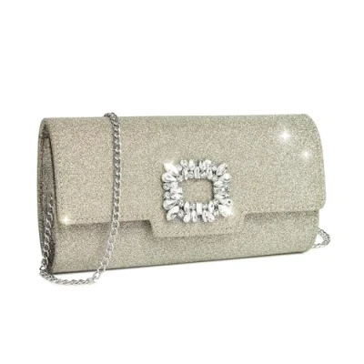 Imagen de Miss Lulu Bolso de mano mujer con strass,Clutch fiesta elegante para noche,Bolso brillante